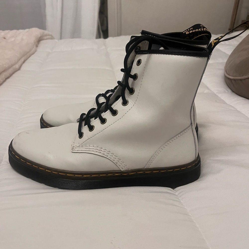 Dr. Martens White Boots